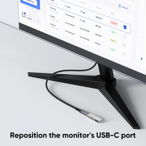 USB C Extension Cable 3Ft 2 Pack, USB 3.2 Gen 2 Type C Extender Male to Female Full Function 10Gbps Data Transfer/ 4K@60Hz Video/ 100W Charging for Macbook Air Pro iPhone iPad Dock Hub Monitor by DteeDck - Image 8