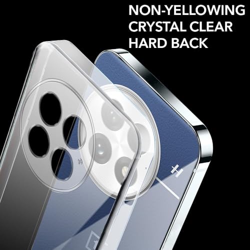 Image of DIZORO Compatible with Oneplus 13 5G Back Cover Case Clear,[ Anti Yellow ][Military Grade Protection] Hard PC Back Cover Transparent