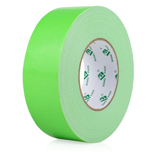 Image of BOMEI PACK Green Duct Tape, Heavy Duty Strong Waterproof Industrial Color Duct Tape 9.0mil x 1.88inch x 60yds for Packing and Repairing
