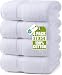 Utopia Towels Premium White Bath Towel Set - Pack of 4 - (27 x 54 Inches) - 100% Ring-Spun Cotton Towels for Home Hotel and Spa - White Towels Set with Maximum Softness and High Absorbency