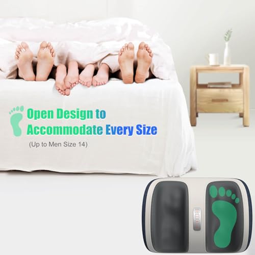 Image of SLOTHMORE Shiatsu Foot & Calf Massager with Compression & Heating, Deep Tissue Kneading Improves Circulation, Helps Plantar Fasciitis, for Foot, Calf, Arms, Fit Up to Size 14