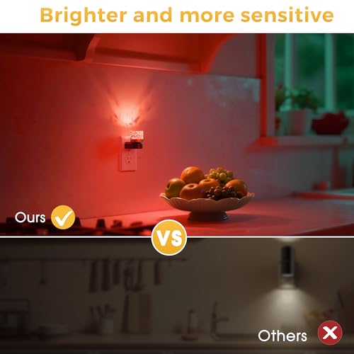 Image of L LOHAS LED Night Light, Night Lights Plug into Wall, Color Changing Nursery Nightlight RGB with Dusk to Dawn Sensor, Nightlight Plug in Wall for Halloween, Christmas, Holiday, Hallway Bedroom Kids