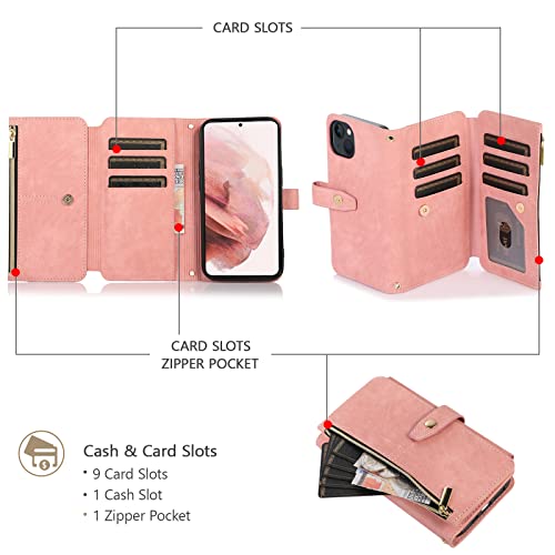 UEEBAI Crossbody Wallet Case for iPhone 14 6.1 inch - Image 2