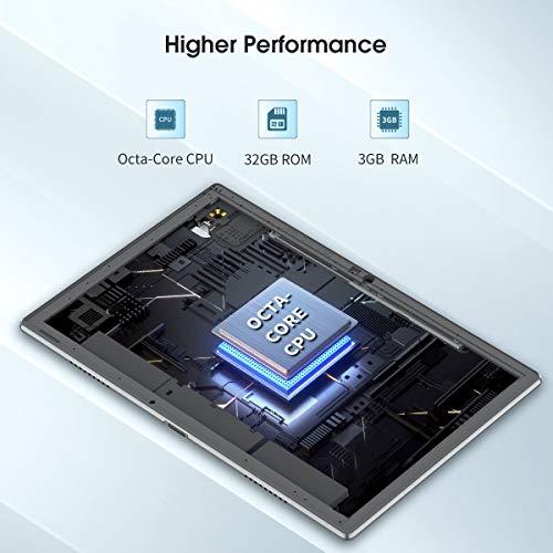 Dragon Touch 10 inch Android Tablet, 32GB Storage, 3GB RAM, Octa Core Processor, 2.5D G+G HD Display, 2 in 1 Tablet… - Image 8