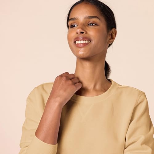 Image of Amazon Essentials Women's Fleece Crewneck Long Sleeve Pullover Sweatshirt (Available in Plus Size)