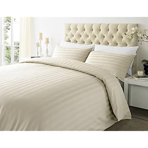 Luxury Satin Stripe Duvet Cover Set Cover