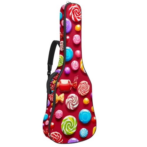 Sac pour guitare acoustique 41 pouces antichoc avec grand rangement pour accessoires