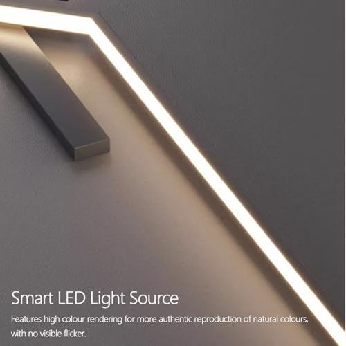 Interior LED largo lámpara de pared regulable con mando para iluminación lineal 4