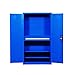Szafka Narzędziowa z 3 Szufladami do Przechowywania, Płyta Wisząca z Tyłu Drzwi i System Blokowania, Stal, do Przechowywania w Garażu (Niebieski) (Color : 1 drawer)