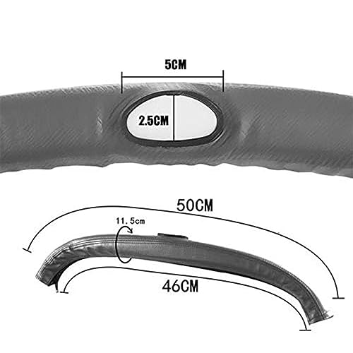 Generic Capa protetora para guidão de carrinho de bebê couro PU à prova d'água removível com fecho