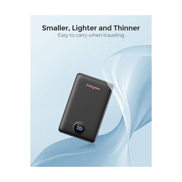 Mini Portable Charger with Built-in Cables 10000mAh 22.5W Fast Charging Power Bank USB-C Small Battery Pack Travel Essential Slim Battery Bank for iPhone, Samsung, Android, and More - Image 3