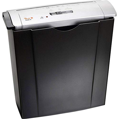 Destructeur de documents 6 feuilles Peach PS400-02 coupe bandes 7mm avec bac 8 litres