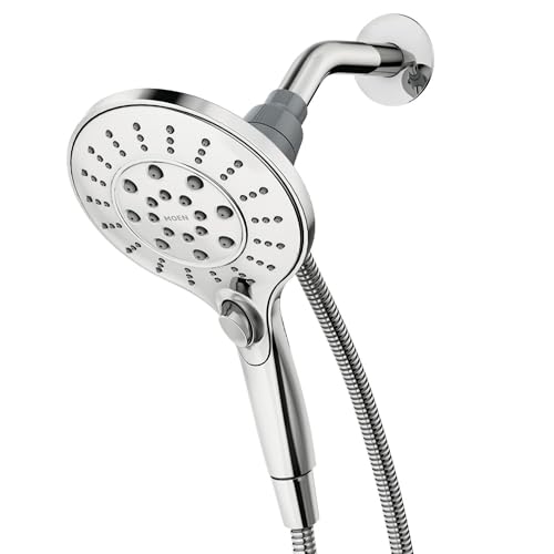 Best Handheld Shower Heads for Seniors: Safety, Comfort & Independence 4 Moen Engage Chrome Magnetix Six-Function 5.5-Inch Wide Handheld Shower Head with Hose and Magnetic Docking System, 26112