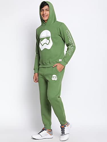 Image of Li'l Tomatoes Boys Fleece Winter Tracksuit Set | Full Sleeve Sweatshirt & Track Pant | Soft & Warm | 7-16 Years