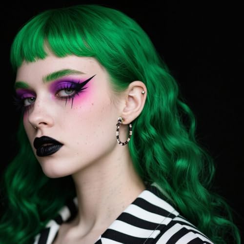 Coral Snake Earrings Halloween Horror Hoop for Women Costume Jewelry Accessories3