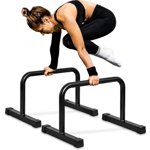 Image of CALISTHENICS PARALLETTES - BODYMECHANICS (15 INC - PRO MAX), Specially made for GYMS and Calisthenics parks (17 inc height)