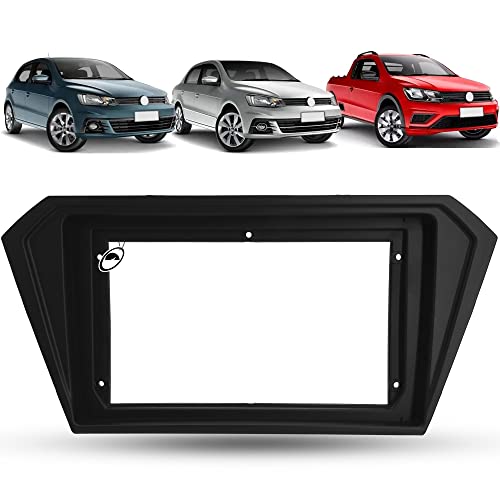 Ludovico Moldura De Painel 2 Din 9' Polegadas Gol G7 G8 2017-2023 Preto