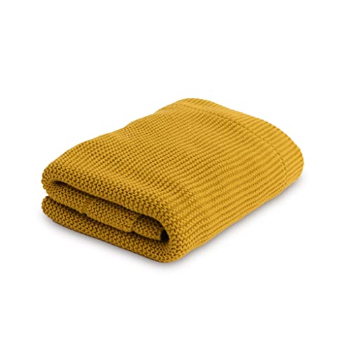 Image of Natemia Knitted Baby Receiving Blanket, Ultra Soft Organic Cotton 30”x 40” Stroller and Nap Time Toddler Blanket