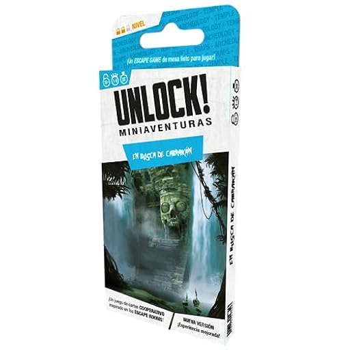 Asmodee | Unlock! Miniaventuras En Busca de Cabrakan | Juego de Mesa de Escape Room para Adultos y Familias | A Partir de 10 Años | De 1 a 6 Jugadores | 30-45 Minutos por Partida | Español | Ya disponible en tu tienda friki favorita! En mundofriki.es! Asmodee | Unlock! Miniaventuras En Busca de Cabrakan | Juego de Mesa de Escape Room para Adultos y Familias | A Partir de 10 Años | De 1 a 6 Jugadores | 30-45 Minutos por Partida | Español | Ya disponible en tu tienda friki favorita! En mundofriki.es!