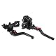 VOBOR Kupplungshebel Motorrad Bremskupplungs Hauptzylinder Reservoirhebel Motorrad Einziehbarer Bremshebel 1 Paar 22 Mm (7/8 ) Kupplungshebel