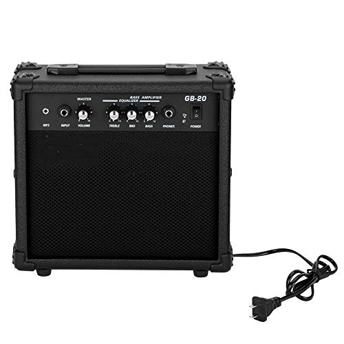 Electric Bass Guitar for Beginner, GP Electric Bass Right Handed 4 Strings 20W Bass Amp SS Pickup Bags Straps Picks Cables Wrench Tools, 4 String Bass Guitar for Starter - Thumbnail 3