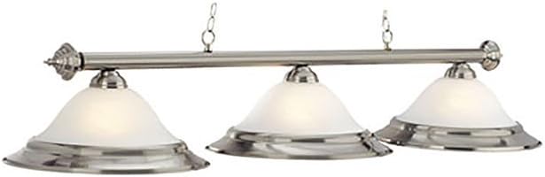 RAM Game Room 3-Lamp Billiard Light, Stainless - 60in