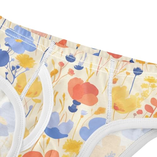 KLL Vibrant Floral Pattern Poppy Boys Toddler Comfort Nighttime Underwear Breathable Undies4