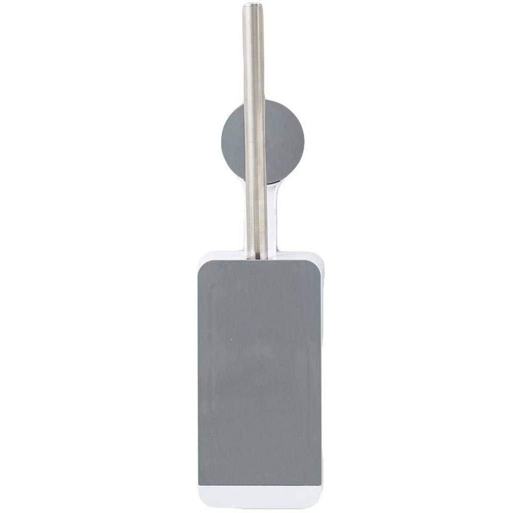 Brosse de nettoyage toilettes anti coin mort avec support à brosse souple