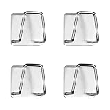 chenyesun Pot Lid Holder, 2 Pairs of Wall Mount Pot Lid Organizer ,304 Stainless Steel Self Adhesive