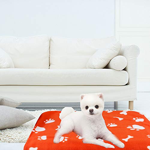 Prsildan Dog Blankets, Warm Fleece Puppy Blankets Pet Throws for Dogs Bed Covers 24 x 28 Inches (4 Packs) - Image 4