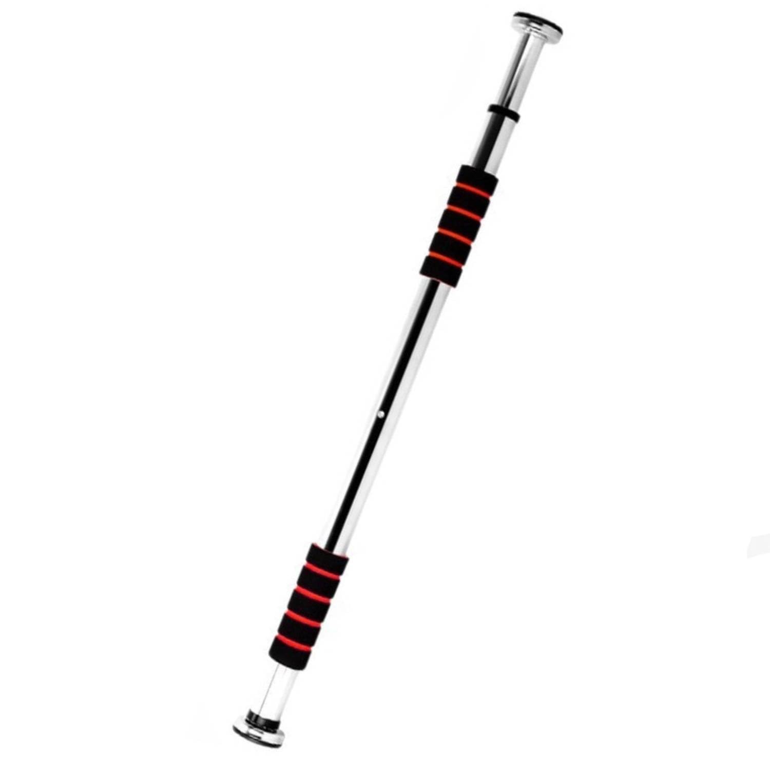 Pull up Bar for Home Kids [100 KG] | No Screw Pull Up Bar Wall Mounted with Anti-Skid Grip | Pull-ups Bar for Homes Workout | Gym Equipment for Home Workout (Length 62 to 100 CM) (Red)-image-23