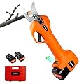 Pruning Shear Battery Powered, Kebtek Electric Pruning Shears Cordless Portable Electric Pruner with 2Pack 2Ah Rechargable Batteries -16.8V 25MM(0.98Inch)Cutting Diameter2