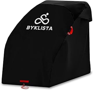 Premium Abdeckung Fahrradanhänger wasserdicht & sturmfest | Universal für Ein- & Zweisitzer | UV- & Regenschutz aus reißfestem Oxford-Gewebe | Faltgarage Fahrradanhänger inkl. Packtasche