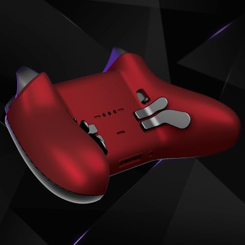 Image of eXtremeRate Replacement Bottom Shell Case for Xbox Elite Series 2 Controller, Custom Scarlet Red Back Housing Cover for Xbox Elite Series 2 Core Wireless Controller Model 1797