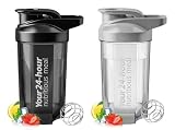 (2 piezas)500ML Blender bottles shaker,shaker blender bottles,vaso para proteina,Botella para proteina de coctelera,para de...