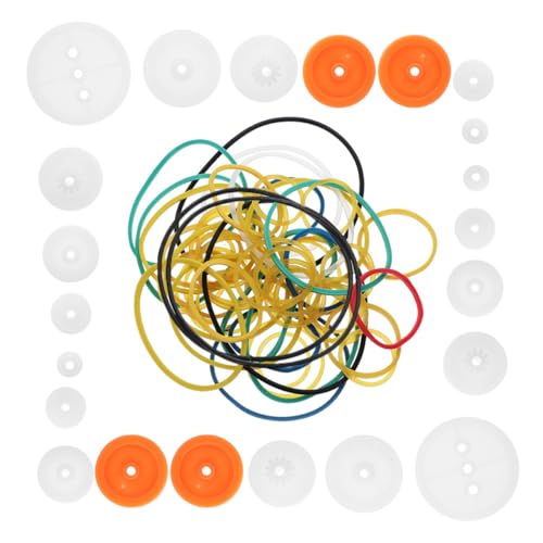 OFFIGAM Riemenscheiben Zahnradset mit Gummibändern