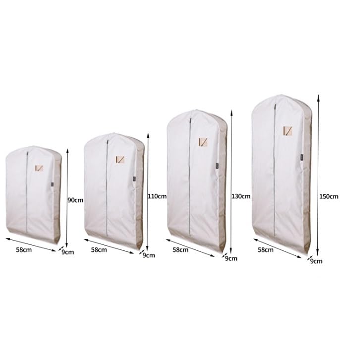 Clothes Cover 3 Pack Garment Bags for Travel Suit Bags for Closet Storage Hanging Clothes Bag Suit Bags (Color : C, Size : 58 * 110cm)2