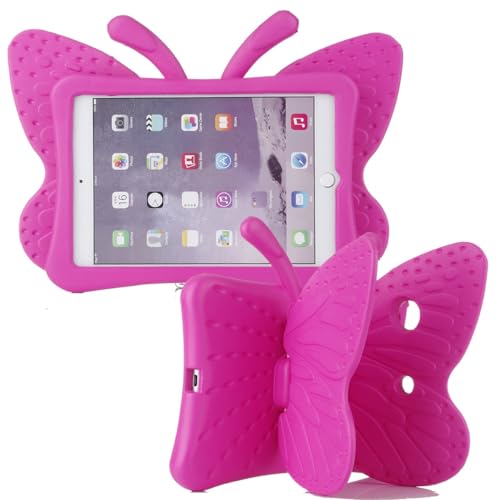 Funda para iPad 10.2 de mariposa antichoque con soporte infantil