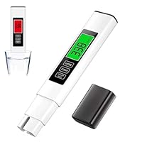 Neues 4-in-1 TDS Messgerät Digitaler Wasser Tester, Wasserqualitätstest Meter, 4 in 1 Digital TDS/EC/TEMP Wasser Tester für Trinkwasser, PPM Messgerät Wasser für Tap, Pool, Aquarium (Weiß)