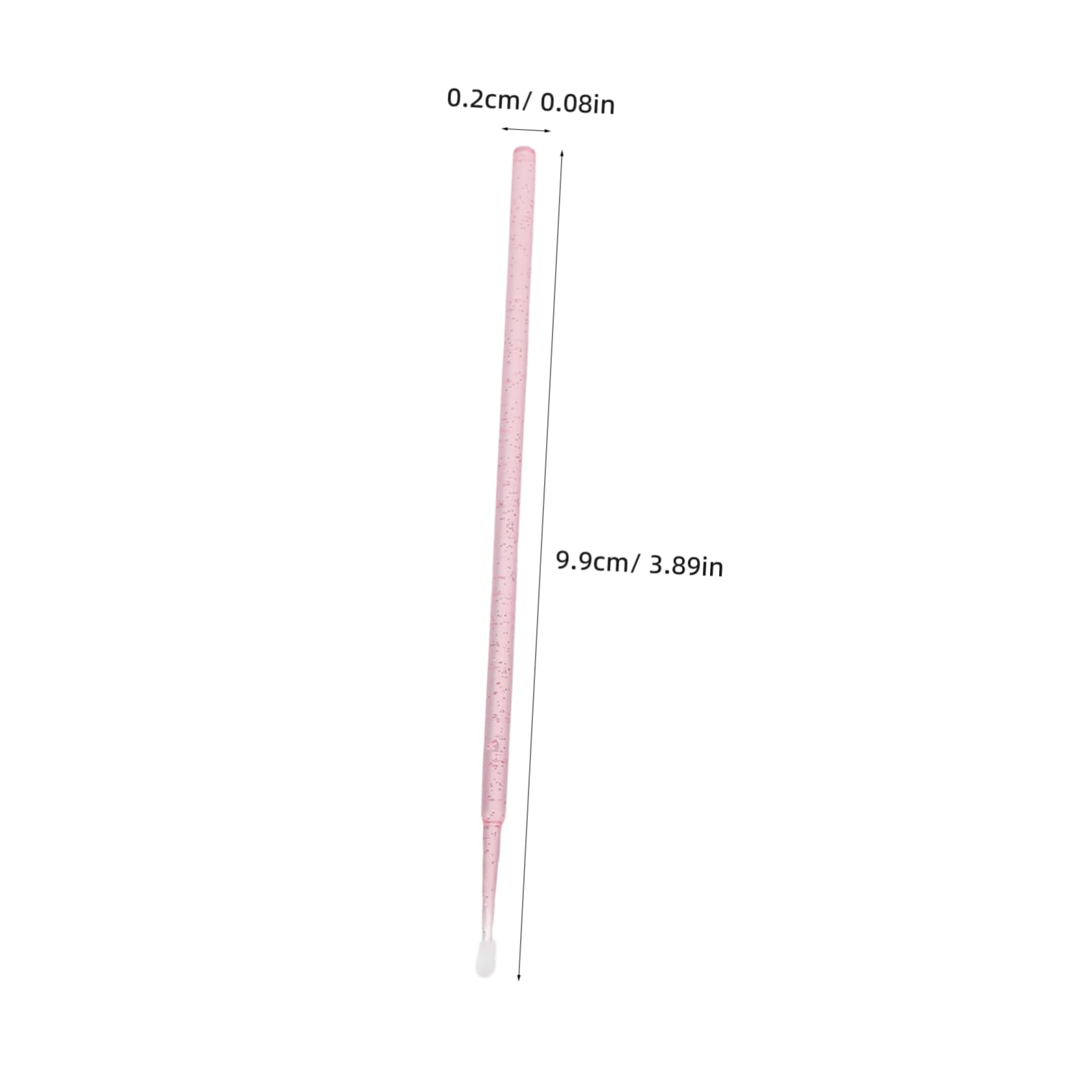 Gogogmee 100pcs Gentle Cotton Tip Nano Swabs Eyelash Extension Makeup Applicator Brush Portable Box Crystal Square Design