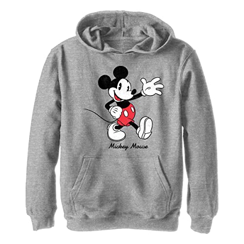 Pull à Capuche Disney Mickey Garçon en Polaire Athletic Heather Taille S