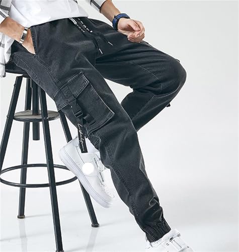 Men's Baggy Jeans Hip Hop Jeans Drawstring Multi Pocket Loose Jeans Fashion Dance Skater Skateboard Pants3