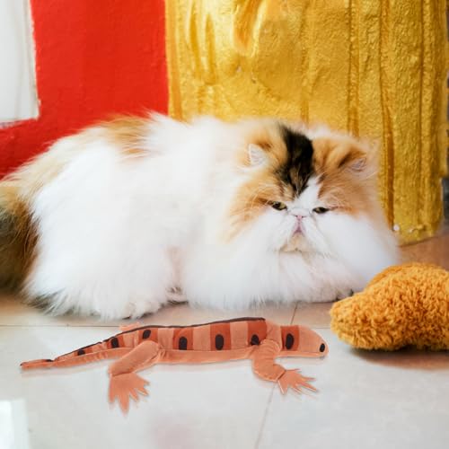 Juguete para gatos de enriquecimiento mental y lagarto con sonido 8