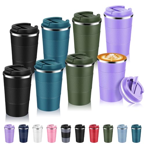 Volhoply 13 oz Stainless Steel Insulated Travel Mug 8-Pack