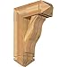 Ekena Millwork BKT0806X20X28FST03RWR Funston Arts and Crafts Rough Sawn Bracket w/Offset Brace, Western Red Cedar