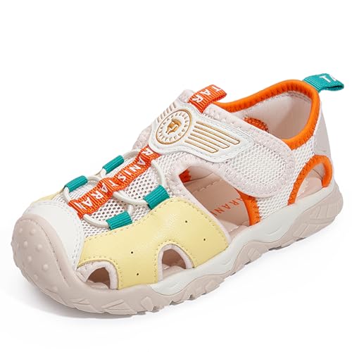 Image of TARANIS Boys Girls Outdoor Sport Sandals Closed Toe Water Beach Hiking Lightweight Athletic Summer Shoes