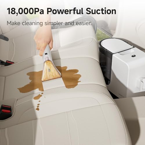 Image of Uwant Carpet Cleaner Machine with Powerful Suction for Pets with Cleaning Tools& Solution Carpet Steam Cleaner for Cars,Couch,Furniture Set of 1