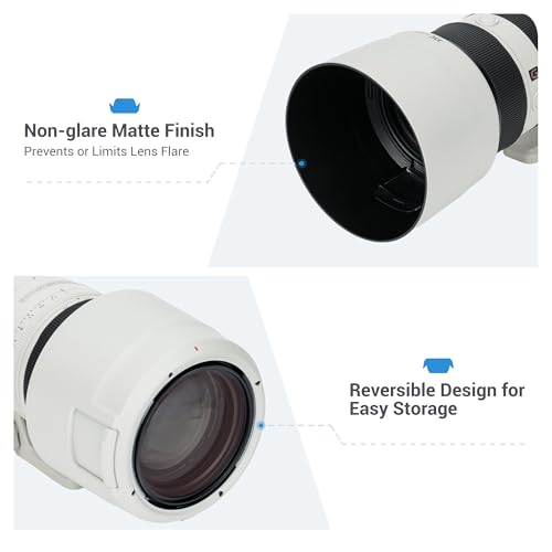 Image of JJC ALC-SH167 Lens Hood Shade for Sony FE 70-200mm F2.8 GM OSS II Lens | Bayonet, Reversible, for Sony SEL70200GM2 Lens, Allows to Attach 77mm Filter & Lens Cap, No Vignetting