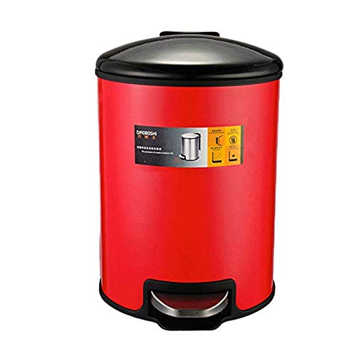 Poubelle en métal avec couvercle pour une cuisine et une salle de bain moderne