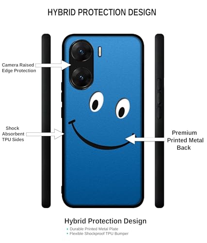 Image of Happy Design Premium 2D Printed Metal Back Case Cover for Vivo V29E 5G